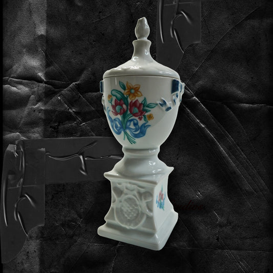 Japanese Victorian Porcelain Candle